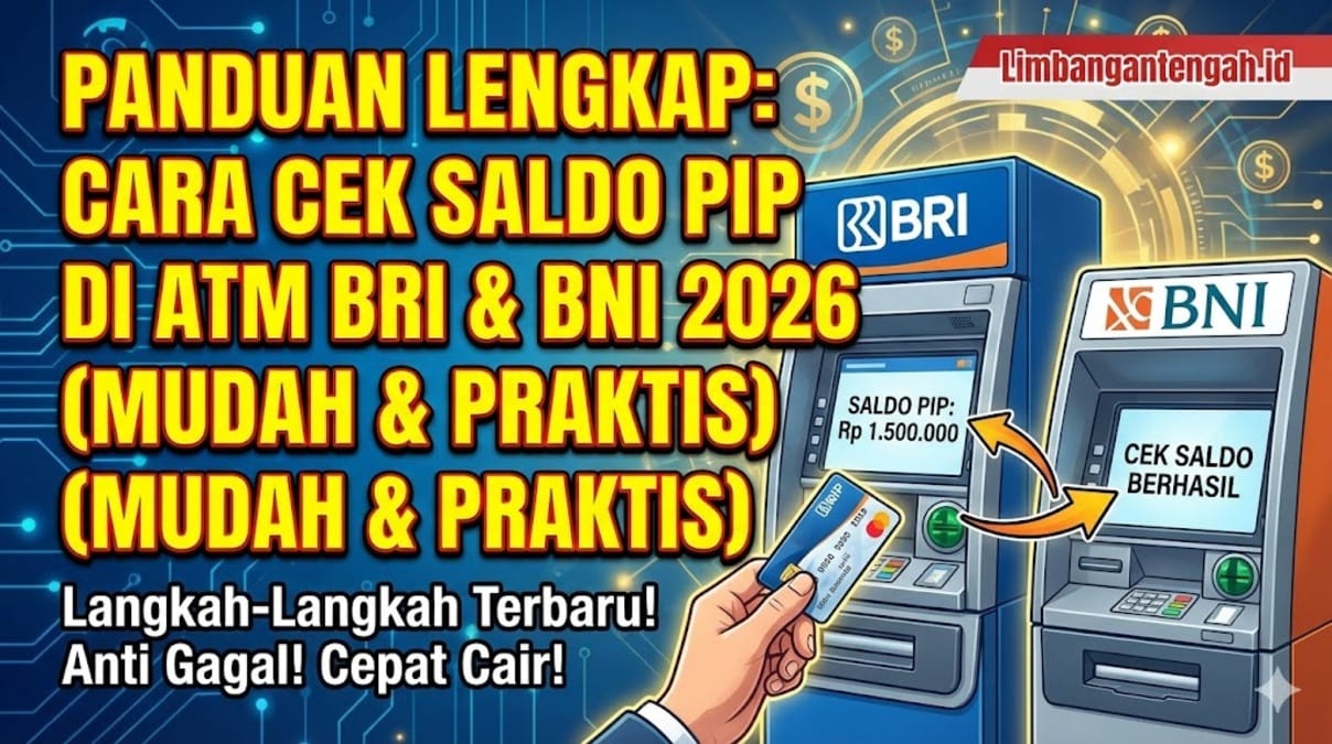 Cek Saldo PIP di ATM