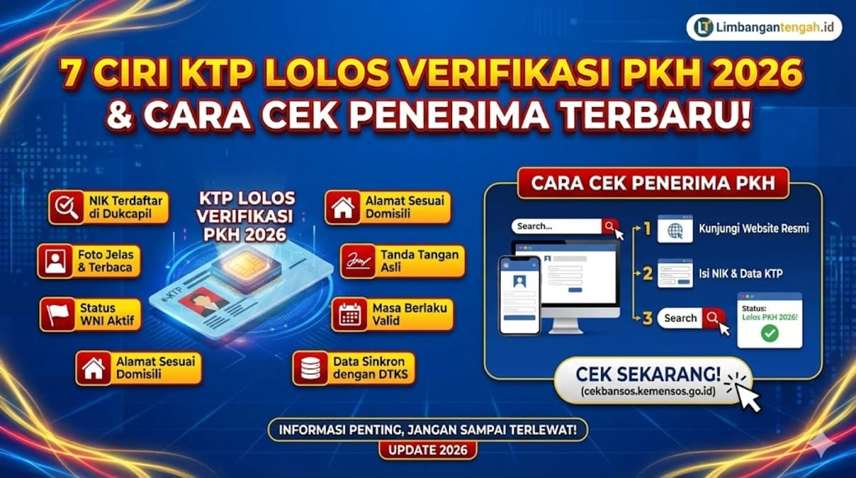 Ciri KTP Lolos Verifikasi PKH