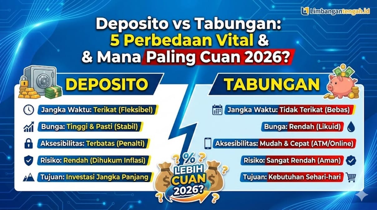 Perbedaan deposito dan tabungan