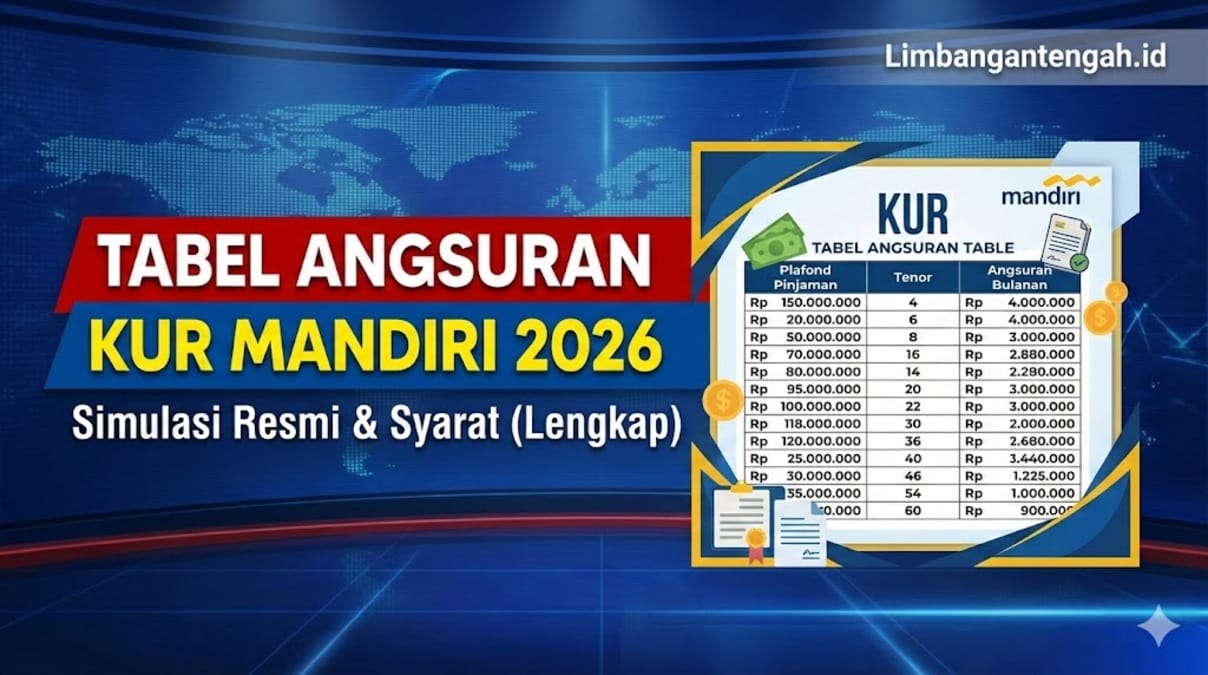 Tabel Angsuran KUR Mandiri