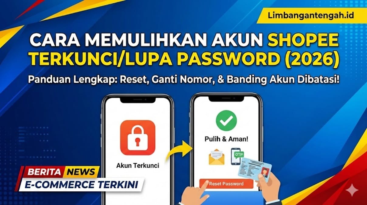 cara memulihkan akun shopee
