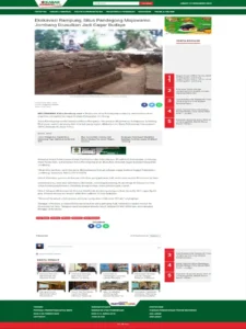 Ekskavasi Cagar Budaya Mojokerto Mundur Akibat Efisiensi Anggaran